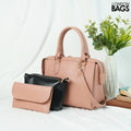 Olive Bag Set of 3 Peach