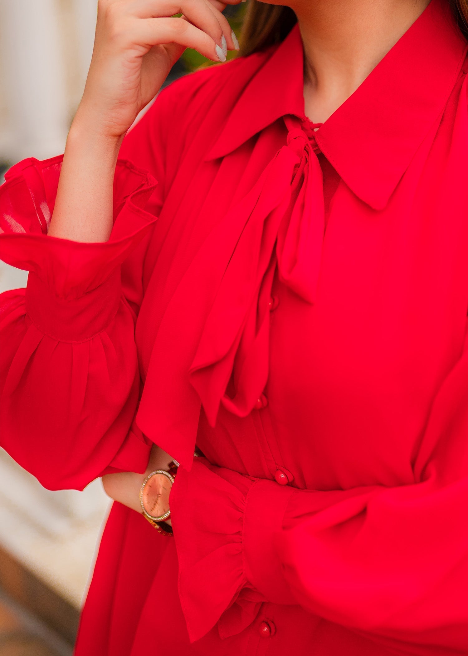 The queen top (red)