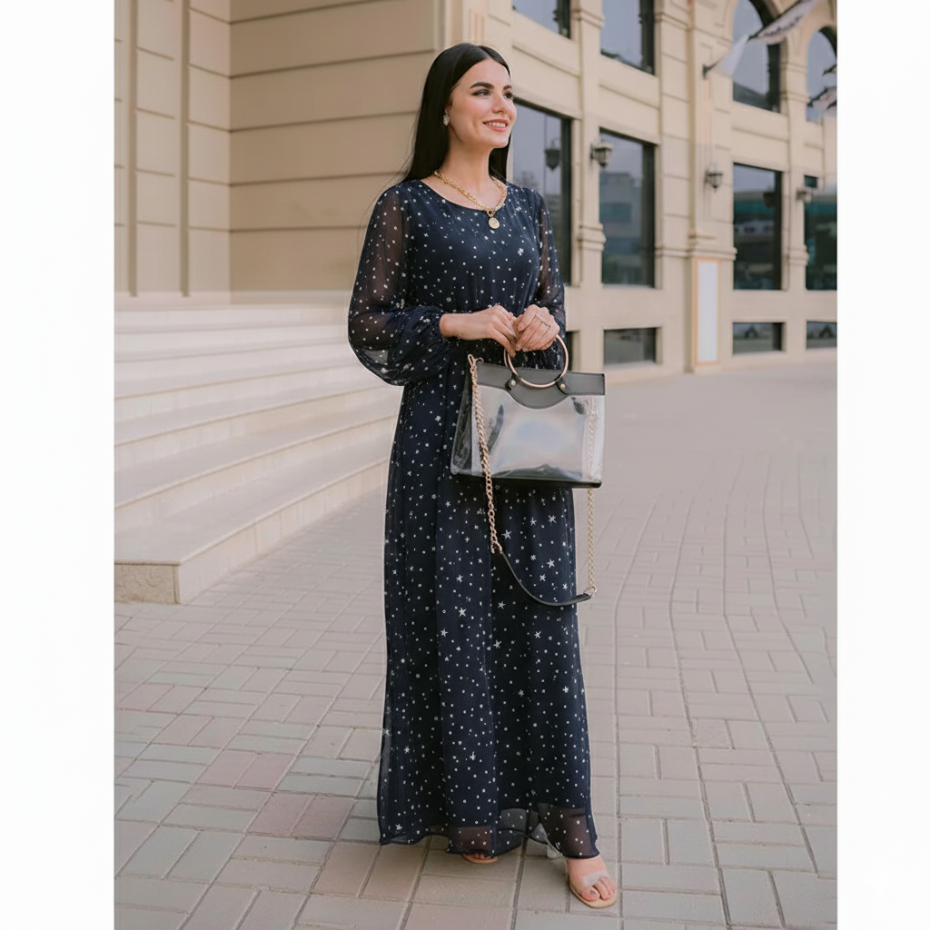 Empire maxi dress.