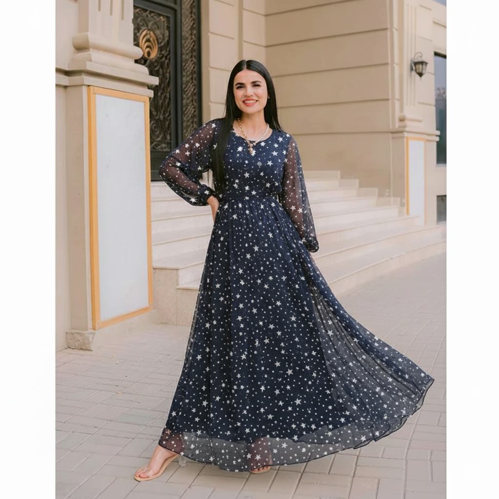 Empire maxi dress.