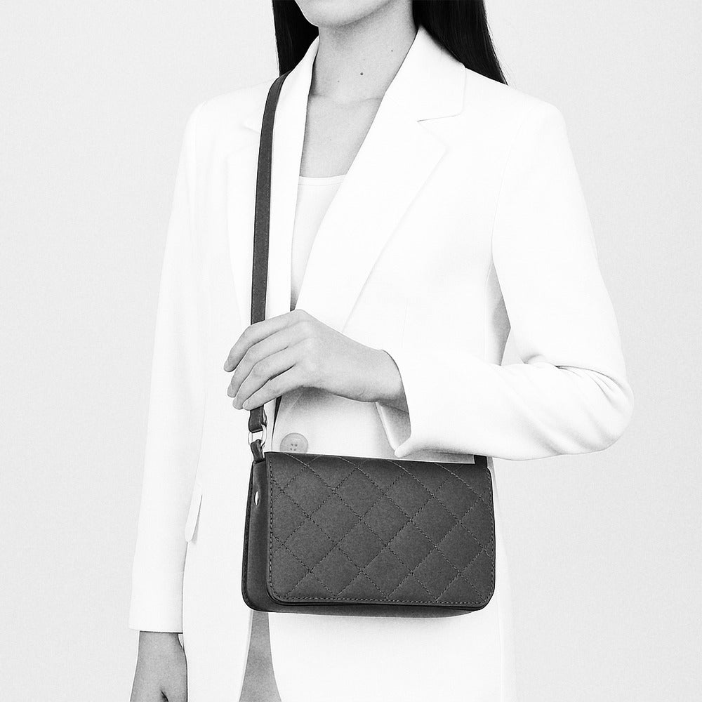 Cross Stitch Crossbody Bag Green