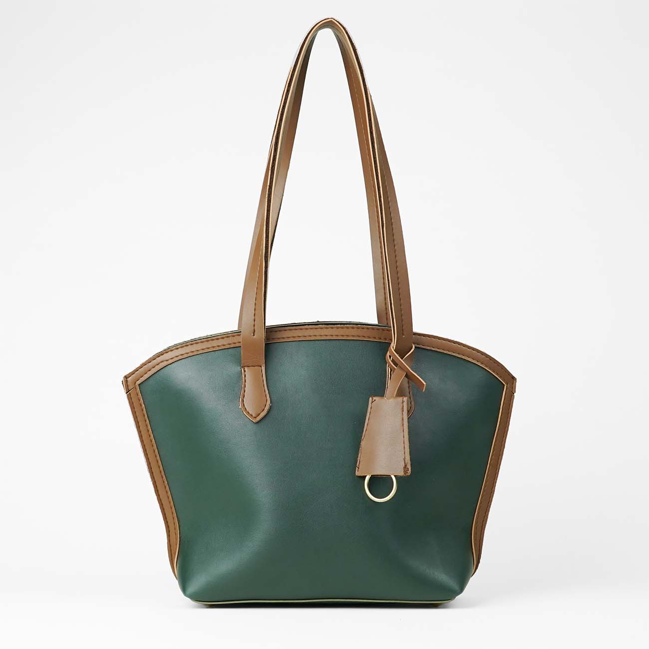 Flo bag Set of 3 green & brown