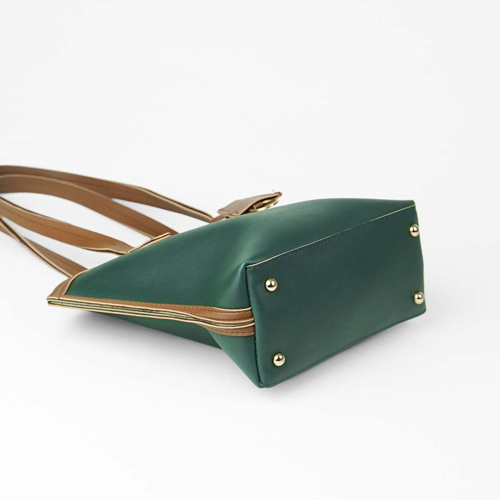 Flo bag Set of 3 green & brown