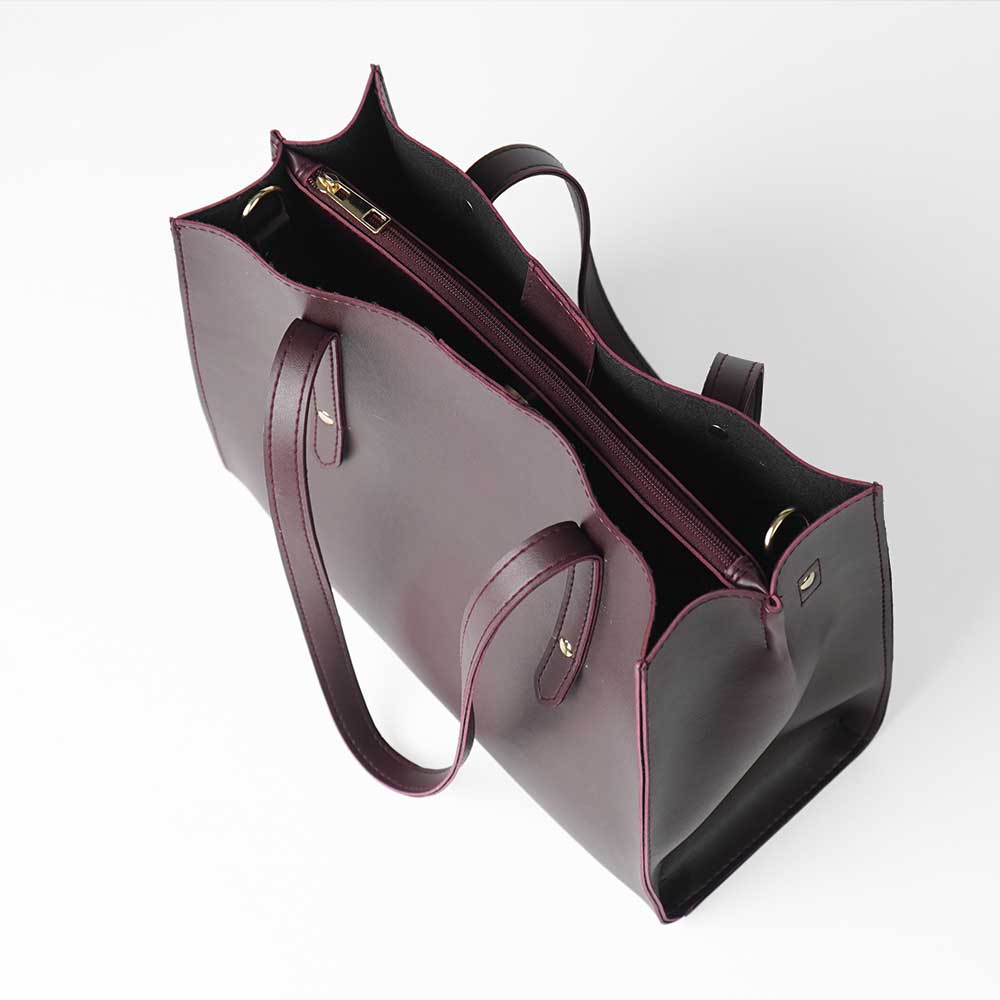 Apple Bag set of 3 Maroon